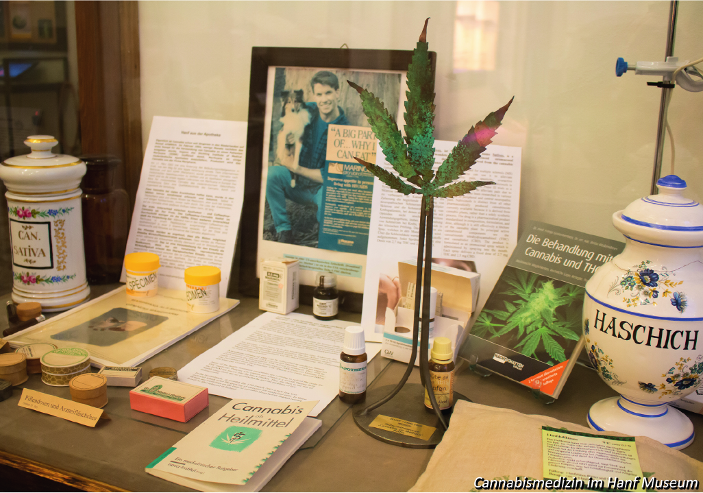 Cannabis als Medizin, Foto aus der Chronik „25 Jahre Hanf Museum“