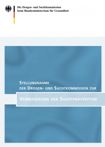 Titelblatt Abschlussbericht Drogen- und Suchtkommission