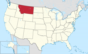 Lage von Montana in den USA, Wikimedia: User: TUBS, CC BY-SA 3.0