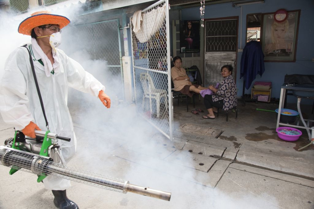 Mückenbekämpfung in Asien