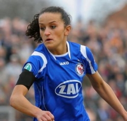 Die deutsche Nationalfußballerin Lira Bajramaj. Foto: dpa