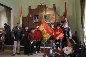12. April im Rathaus von Potosi: Vertreter der Organisation arbeitender Kinder, Foto: Katrin Kraemer