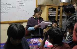 Sitzung der Organisation arbeitender Kinder aus Potosi Foto: Katrin Kraemer
