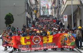 marcha COB La Paz marcha COB La Paz