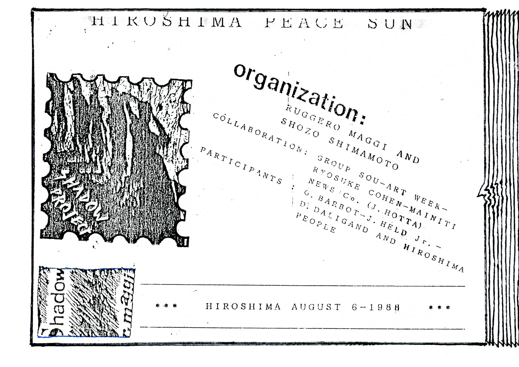 Hiroshima, Peace, Sun. Ruggero Maggi