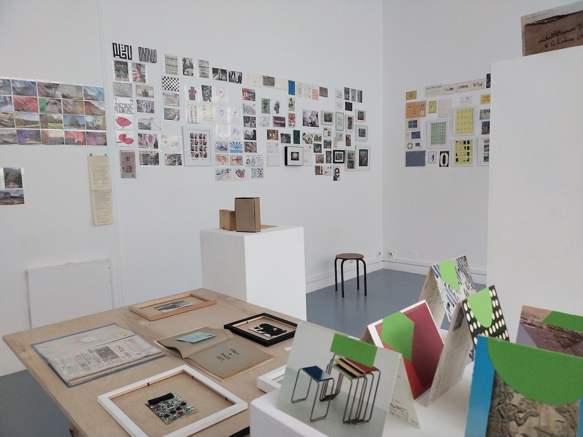 Cartes Postales et Mail-Art Ausstellung in Immanence, Paris.