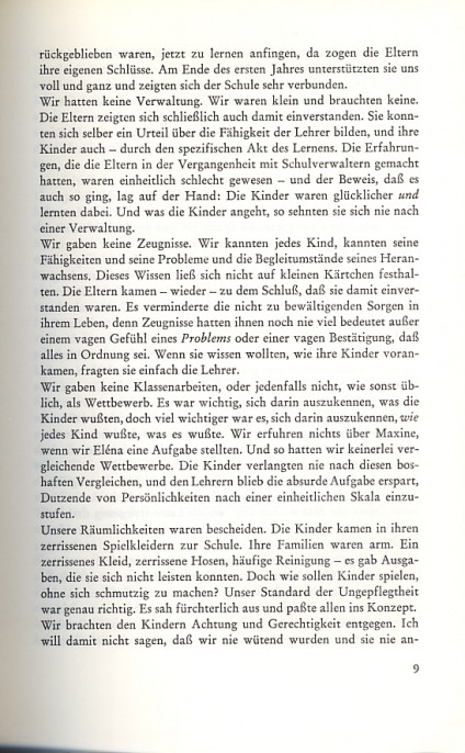 George Dennison, Lernen und Freiheit, März Verlag
