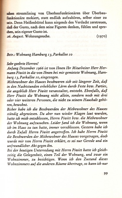 Hermann Peter Piwitt: ›Das Bein des Bergmanns Wu, März Verlag