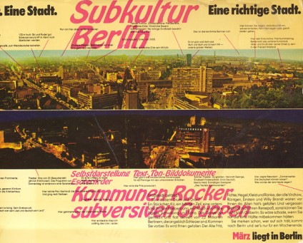 Subkultur Berlin. 1969, März Verlag, tazblog Schröder & Kalender