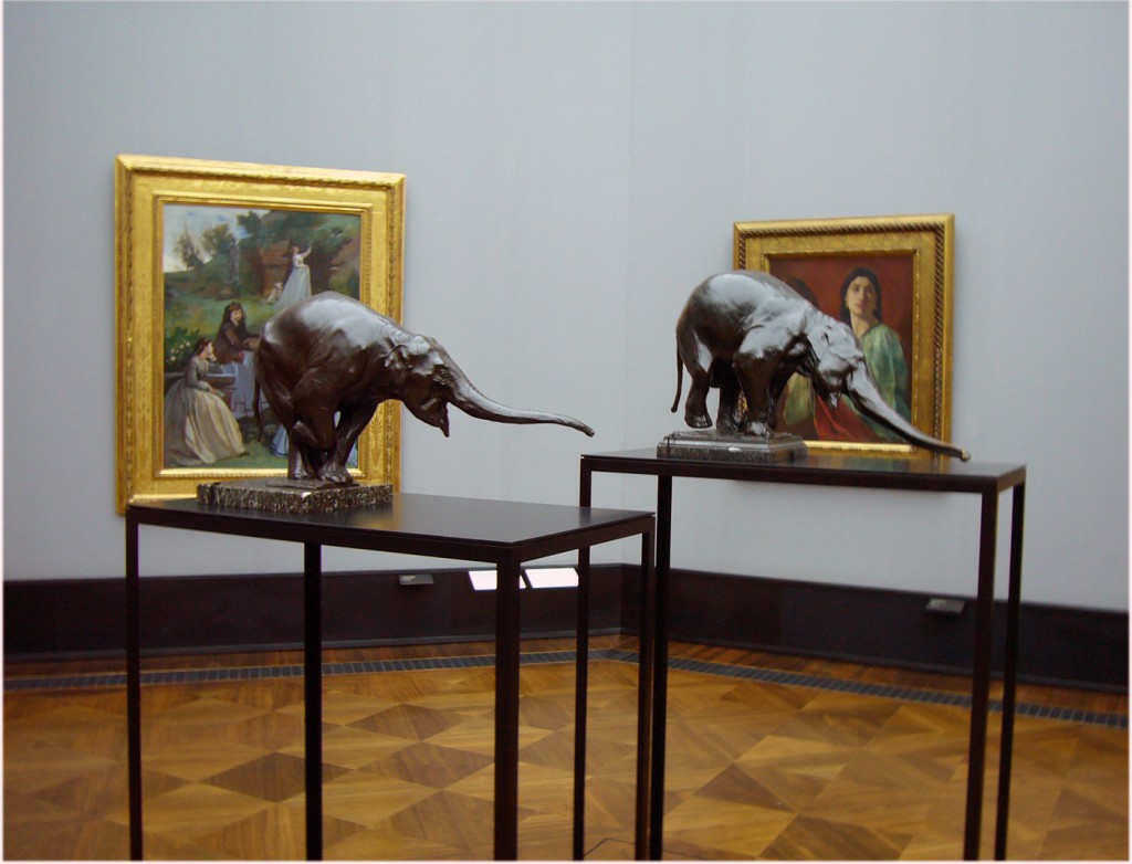 Rembrandt Bugatti, Elefanten, Alte Nationalgalerie. Foto: Barbara Kalender