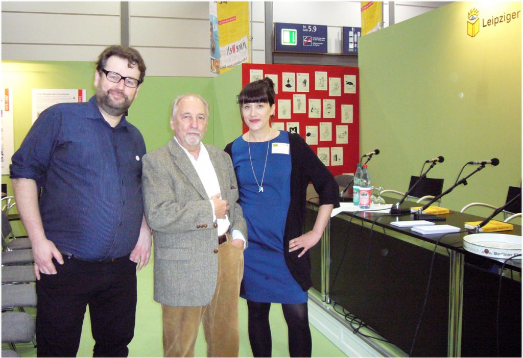 Jörg Sundermeier, Jörg Schröder und Marte Ohrt, Foto: Barbara Kalender