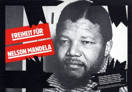 82 Ernst Volland, 1985. Plakat für Die Grünen. Mandela